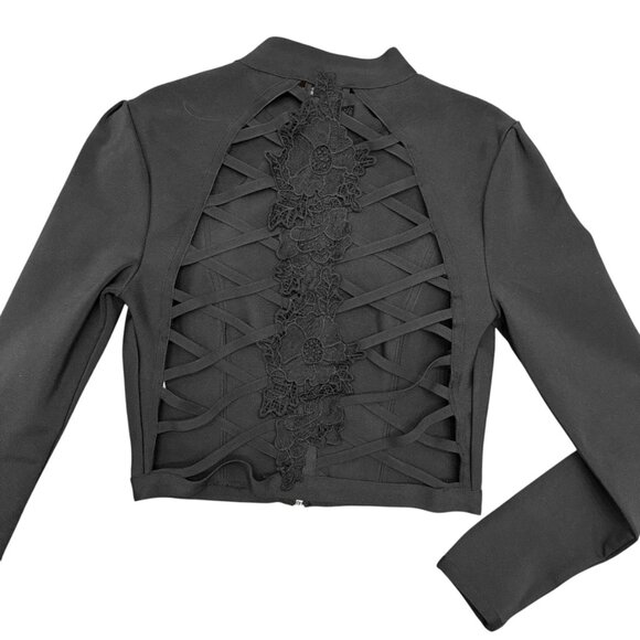 Fashion Nova Cropped Rolyn Bandage Jacket - Picture 9 of 9